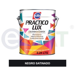 PRACTICO LUX NEGRO SATINADO 250ml ELBEX