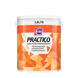 PRACTICO LATEX INT/EXT BLANCO 3.6LT ELBEX