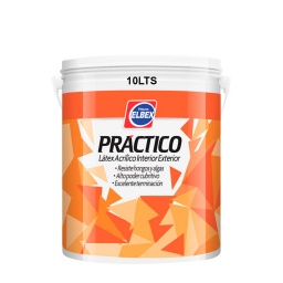 PRACTICO LATEX INT/EXT BLANCO 10LT ELBEX