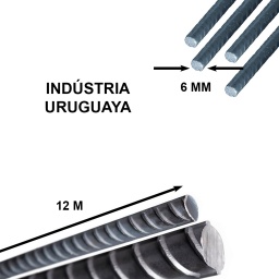 VARILLA HIERRO TRATADA 6X12m