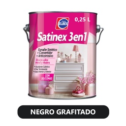 SATINEX 3 EN 1 NEGRO GRAFITADO 250ml ELBEX