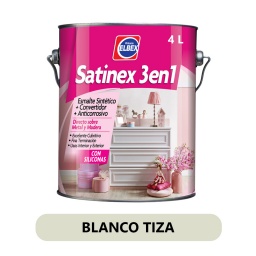 SATINEX 3 EN 1 BLANCO TIZA SATINADO 4LT ELBEX