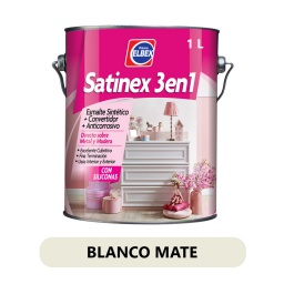 SATINEX 3 EN 1 BLANCO MATE 1LT ELBEX