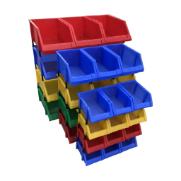 GAVETA PLASTICA 440x300x180mm ROJA (CAJA PVC) - EMAT
