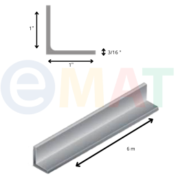 ANGULO 3/16" X 1" 6M