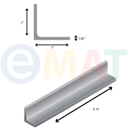 ANGULO 1/8" X 1" 6M