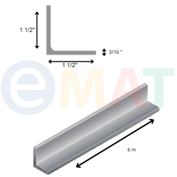 ANGULO 3/16" X 1 1/2" 6M