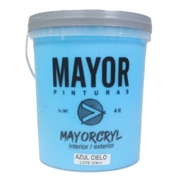 MAYORCRYL COLOR AZUL CIELO 4LT