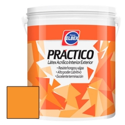 PRACTICO LATEX INT/EXT NARANJA 3.6LT ELBEX