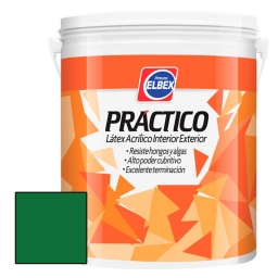 PRACTICO LATEX INT/EXT VERDE 3.6LT ELBEX