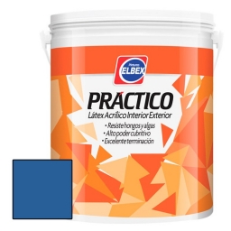 PRACTICO LATEX INT/EXT AZUL 3.6LT ELBEX