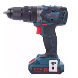 TALADRO INALAMBRICO CPERCUTOR 20V 4AMP RONIX 2 BAT.LIT 8905K