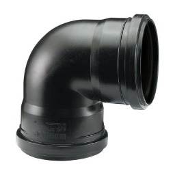 CODO PPL 110X 90* HH DURATOP NEGRO CON JUNTA