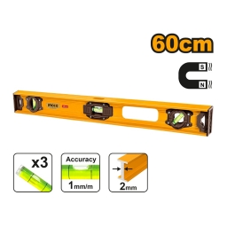 NIVEL BURBUJA 60CM ALUM.IMANTADO INGCO HSL28060
