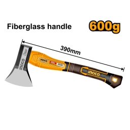 HACHA 600GR 390MM MANGO FIBRA INGCO HAX081600