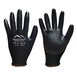 GUANTE MECANICO NEGRO NITRILO T9 MONTAGNA