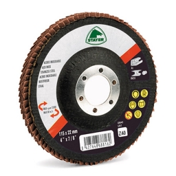 DISCO FLAP p/HIERRO 4 1/2 GR40 STAYER 5.0524