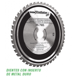 DISCO 7 14 185x16mm 40 DIENTES GLADIADOR HS7185