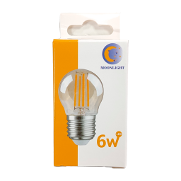 LAMPARA LED VINTAGE GOTA 6W E27 G45 2700K