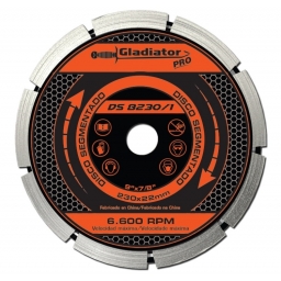 DISCO DIAMANTADO SEGMENTADO 9 GLADIATOR DS82301