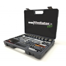 JUEGO DE DADOS,LLAVE CRIQUE METRICO 70piezas GLADIATOR JT870K