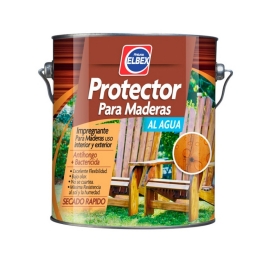 PROTECTOR DE MADERA AL AGUA ELBEX NATURAL 3.6LT