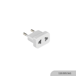 FICHA ADAPTADOR AMERICANO BLANCO ELECTRALINE 99046