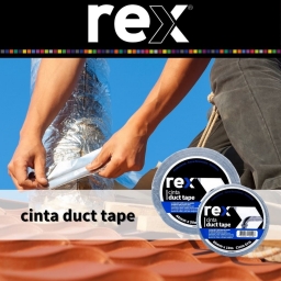 CINTA DUCTO GRIS 50mt REX REX30472