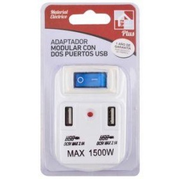 ADAPTADOR CON LLAVE Y 2 CONEXIONES USB