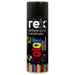 SPRAY METALICO NEGRO 400ml REX