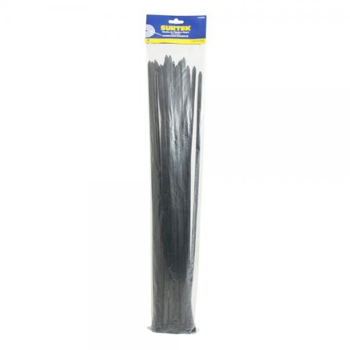 PRECINTOS NEGROS 4.8x500mm x25u SURTEK 114219