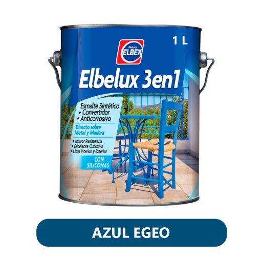 ELBELUX 3 EN 1 AZUL EGEO 1LT