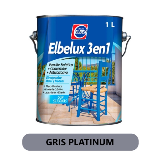 ELBELUX 3 EN 1 GRIS PLATINIUM 1LT