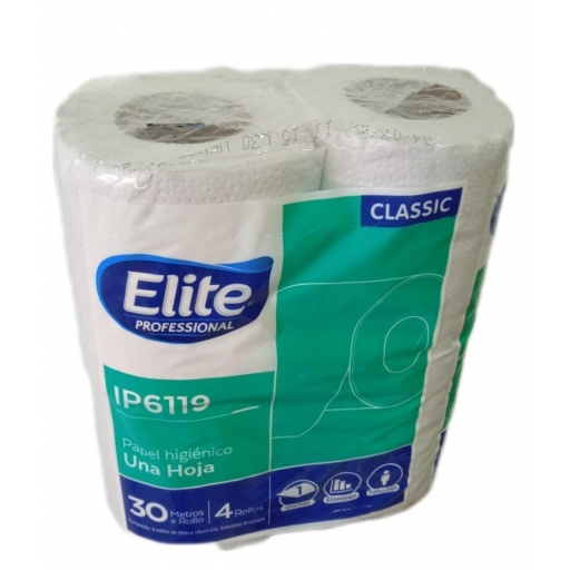 PAPEL HIGIENICO ELITE 30mt PACK 4 ROLLOS