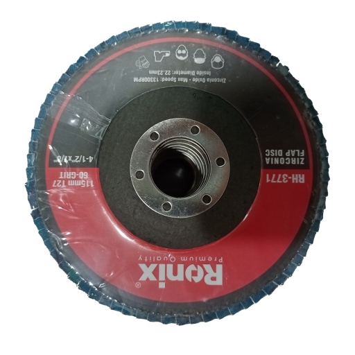 DISCO FLAP ACERO INOX 4 1/2 115mm GR60 RONIX RH3771