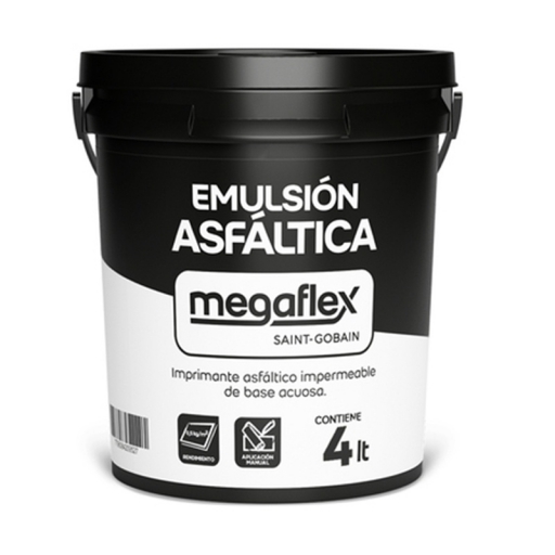 EMULSION ASFALTICA 4kg MEGAFLEX
