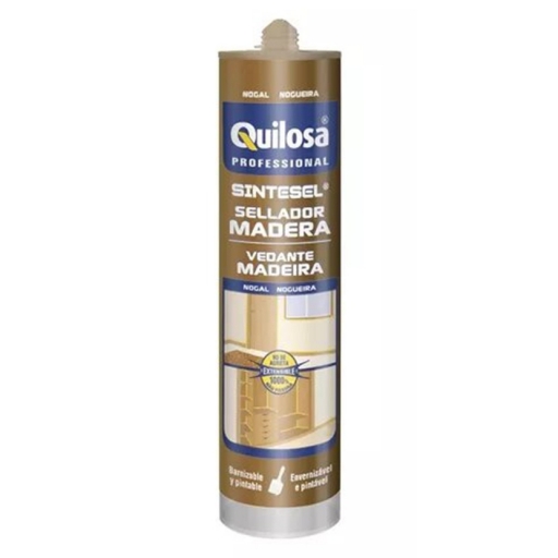 SELLADOR SILICONA p/MADERA NOGAL QUILOSA