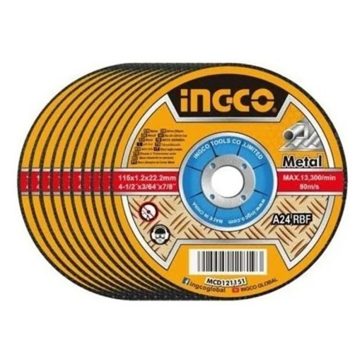 DISCO CORTE 4 1/2 1.0mm INGCO MCD10115100