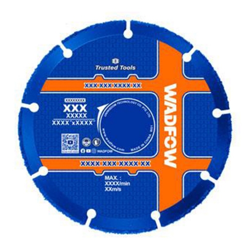DISCO PARA MADERA 4 1/2* 115MM EJE 22.2MM WADFOW WCCD1K45