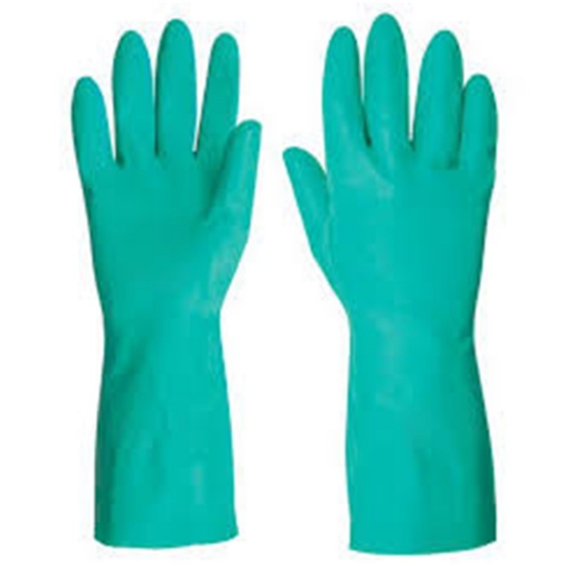 GUANTES DE NITRILO VERDE REUSABLE GRANDE