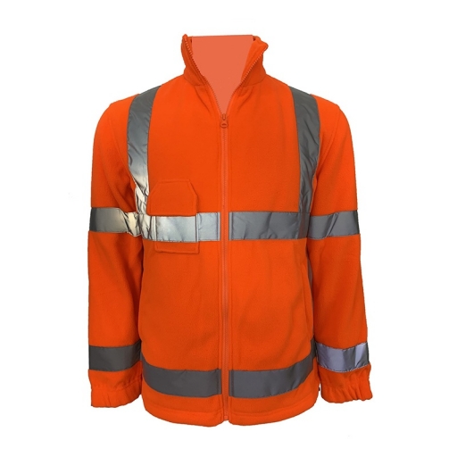 CAMPERA POLAR NARANJA C/REFLECTIVO NEO SAFETY TALLE XL