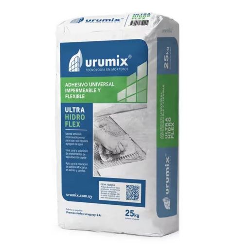 ADHESIVO FLEXIBLE ULTRA HIDRO 25kg URUMIX