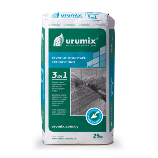 REVOQUE 3 EN 1 URUMIX 25kg