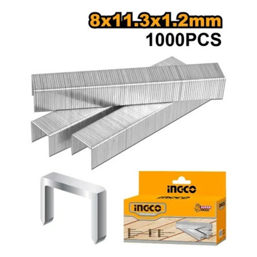 GRAMPAS INDUSTRIAL 8mm CAJA 1000u INGCO STS0208 PARA HSG1404