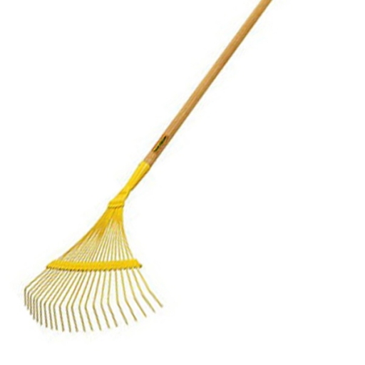 RASTRILLO PLASTICO JARDIN 22 DENTES MANGO MADERA PARABONI