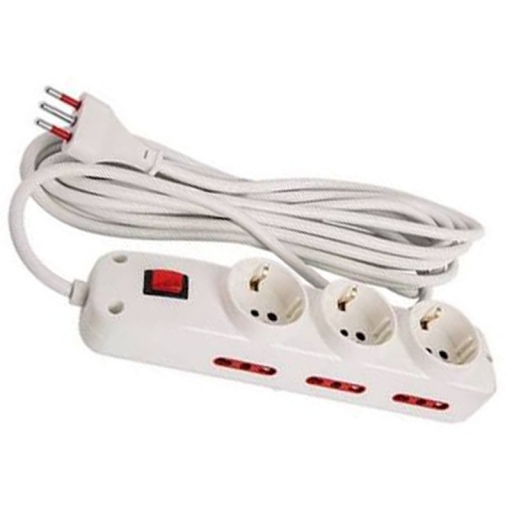 ALARGUE 3 SCHUKO Y 6 EN LINEA X3M