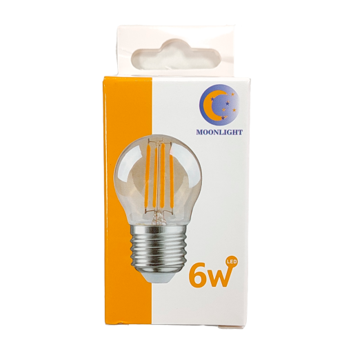 LAMPARA LED VINTAGE GOTA 6W E27 G45 2700K