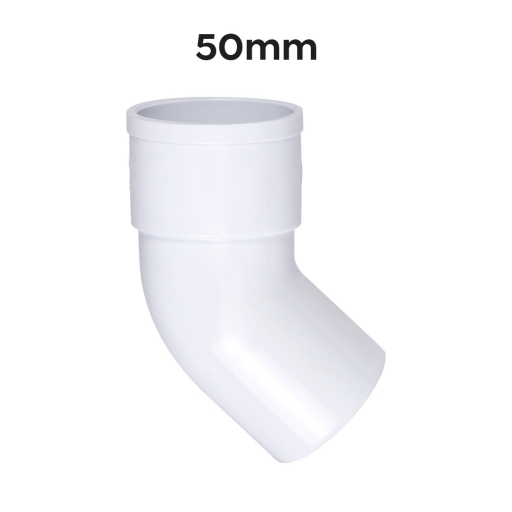 CODO PVC 50mm 45 MH