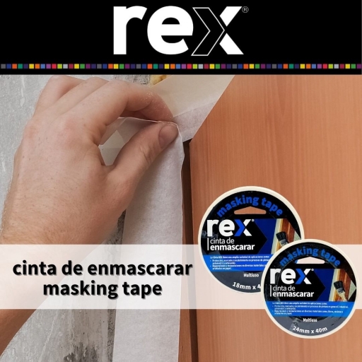 CINTA ENMASCARAR 24mm x 40mt REX REX30403