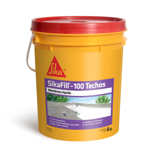 MEMBRANA LIQUIDA SIKAFILL-100 TECHOS GRIS 4kg